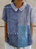 Allie | Camisa de Estampado Patchwork