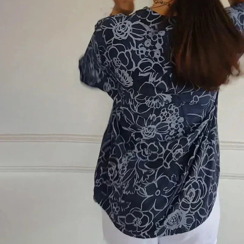Coralie™ — Blusa elegante con estampado refinado
