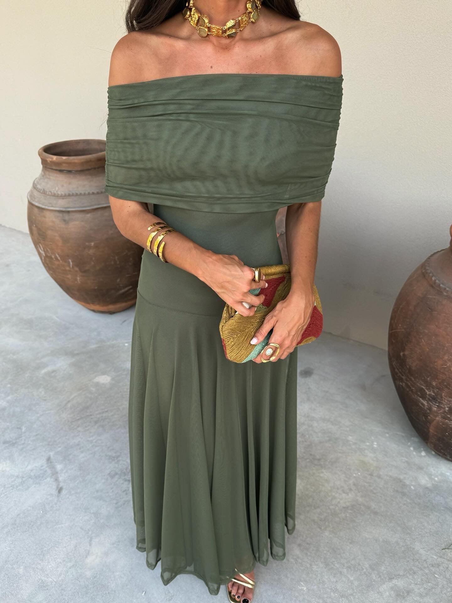 Vestido Mirelle de un solo hombro