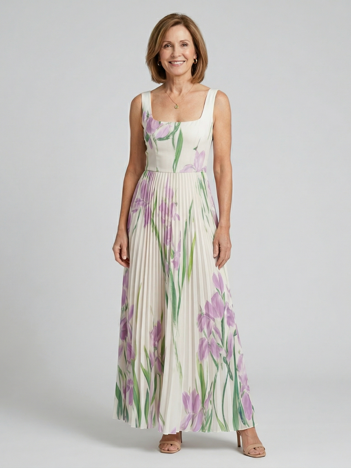 Vestido Maxi A-Line Floral Harper