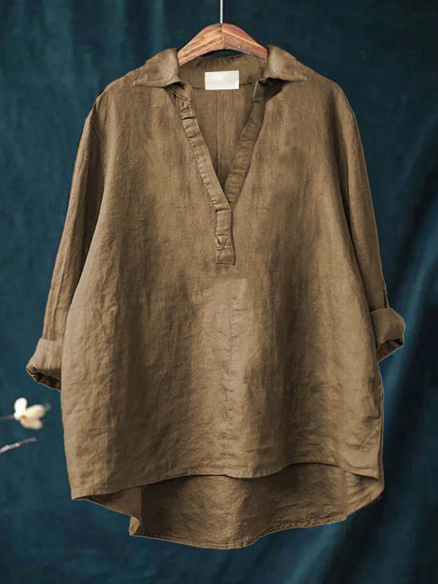 Andrea | Blusa de Verano Elegante de Lino