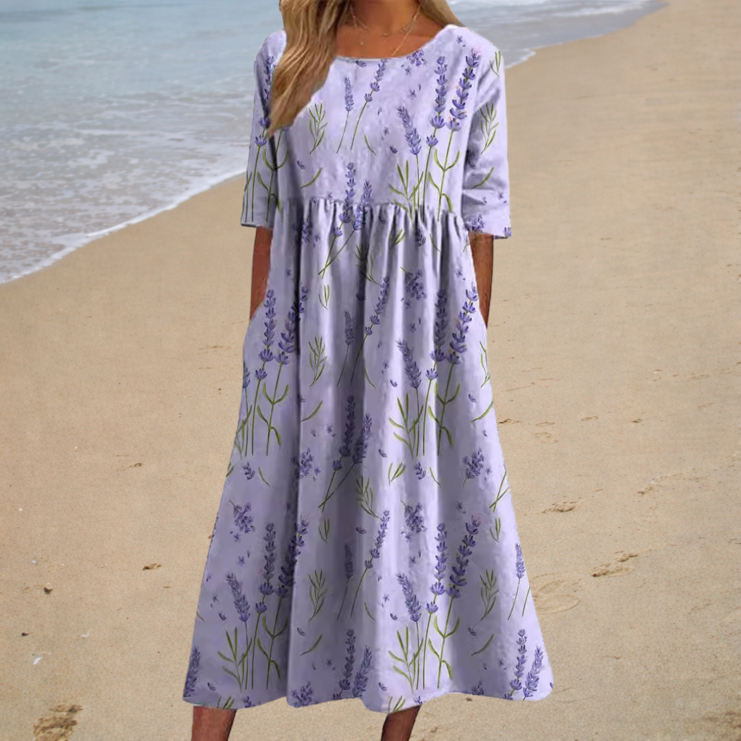 Vestido de Verano Cómodo de Estilo Italiano – Cubriente y Ligero