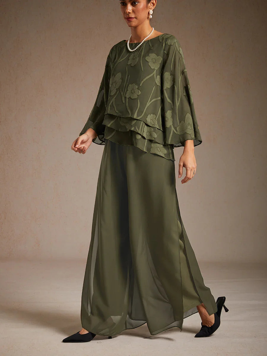 Fluressa | Pantalones de Fluidez con Dobladillo Rendido
