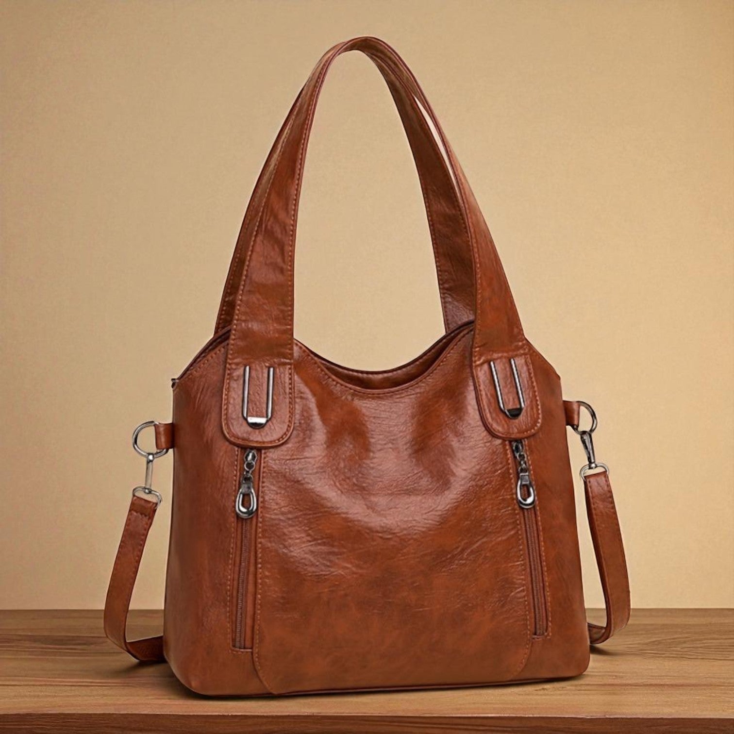 Bolso de mano retro para documentos