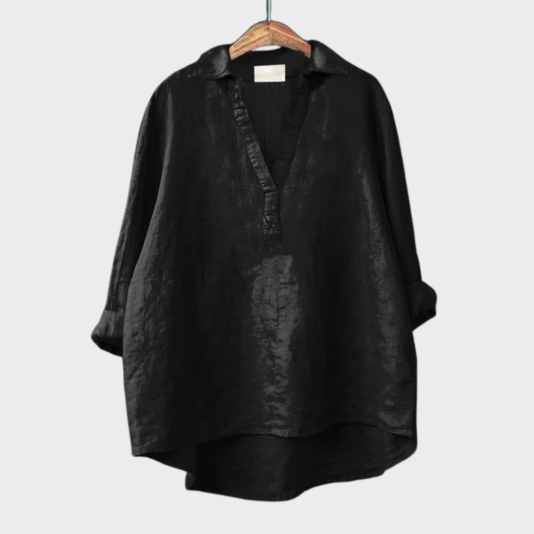 Andrea | Blusa de Verano Elegante de Lino