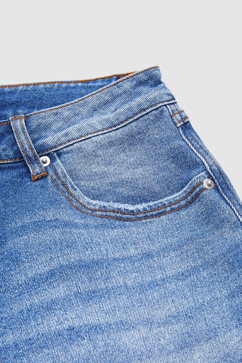 Denvara | Jeans de pierna recta de talle medio