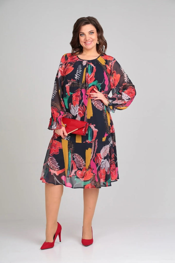 Florine – Vestido floral elegante