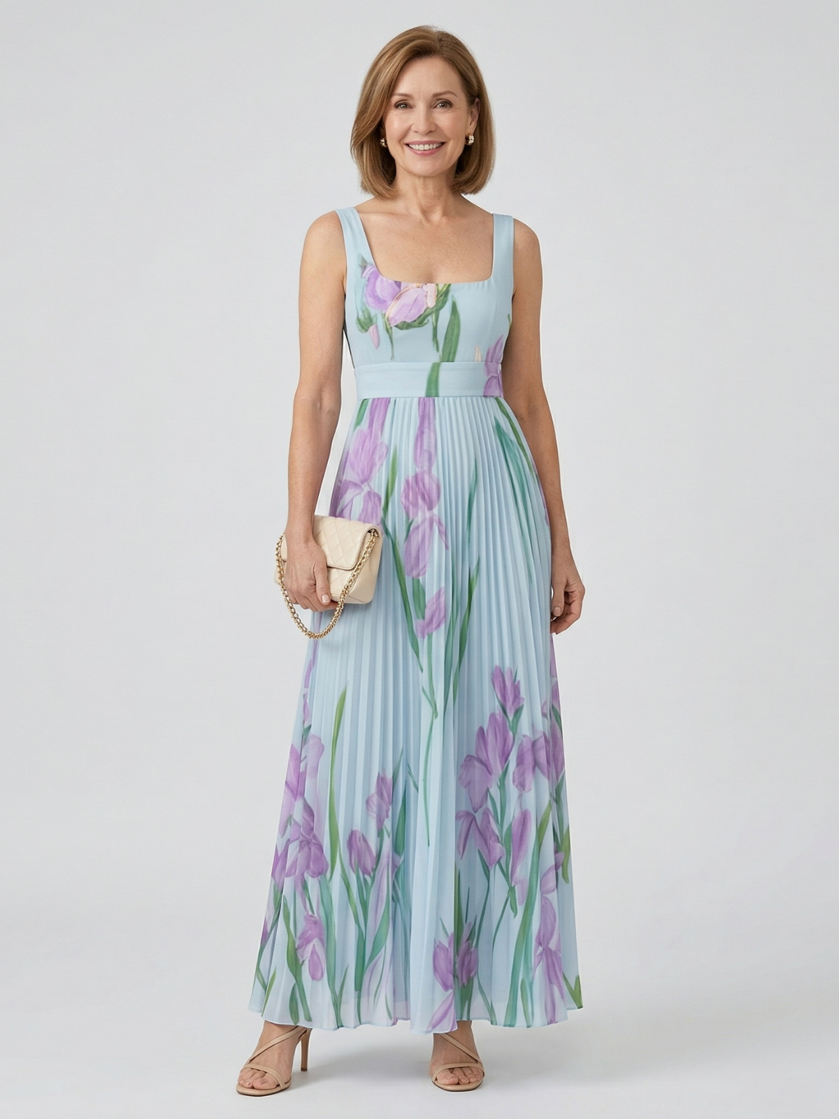 Vestido Maxi A-Line Floral Harper