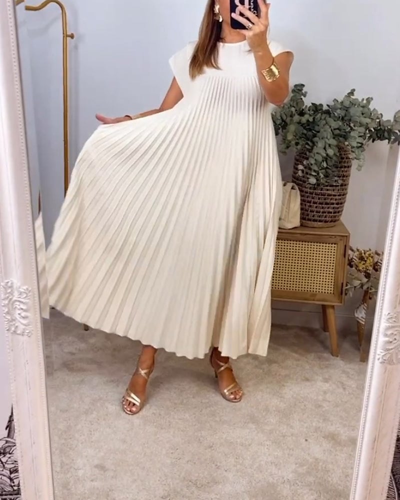 Sophia - Elegante Vestido Maxí Plisado