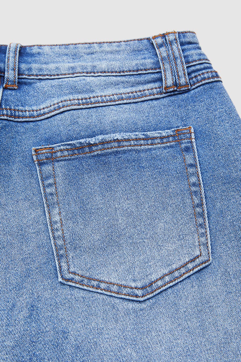 Denvara | Jeans de pierna recta de talle medio