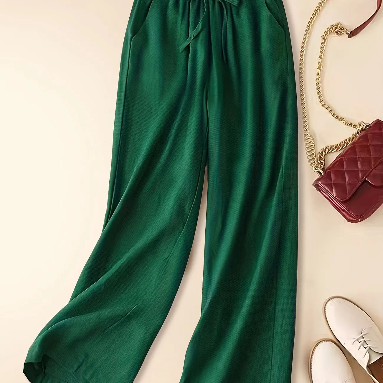 Tina - Pantalones de Lino Relax