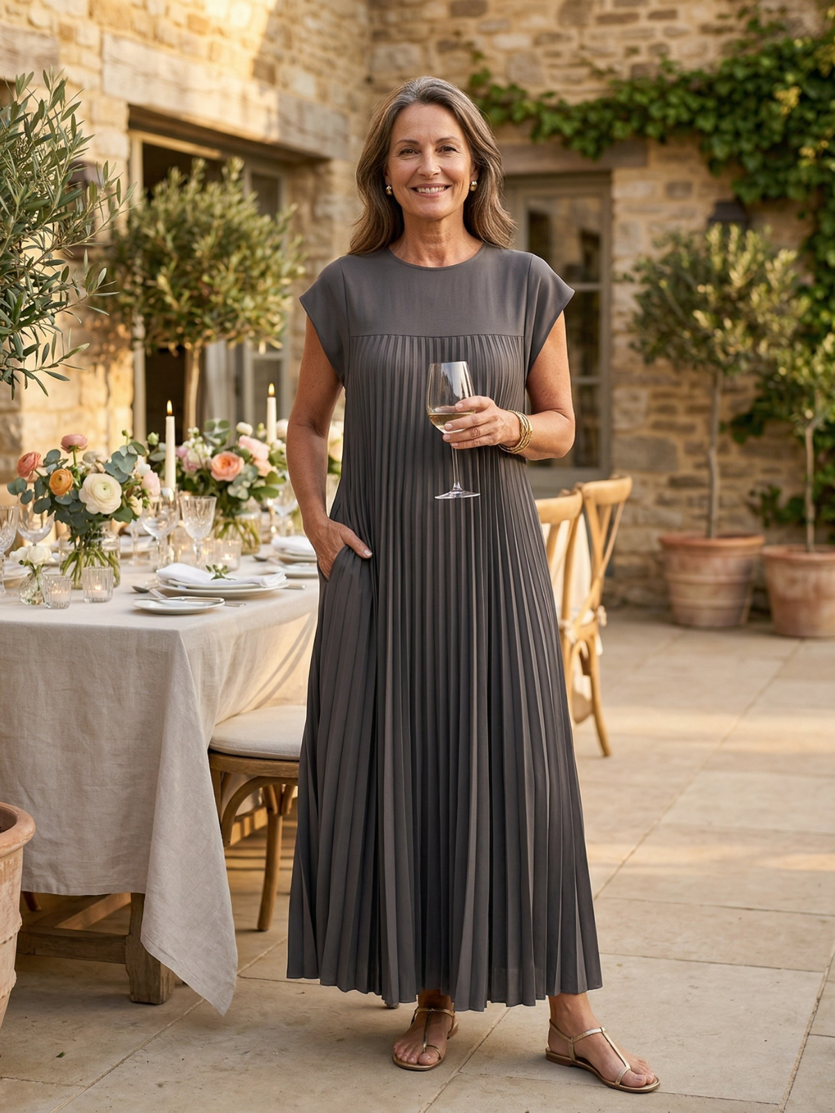 Vestido de Comodidad Atemporal Leah