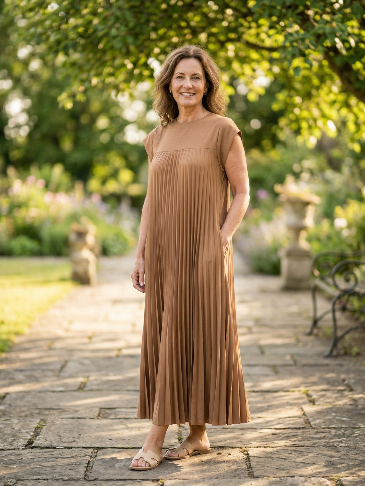 Vestido de Comodidad Atemporal Leah