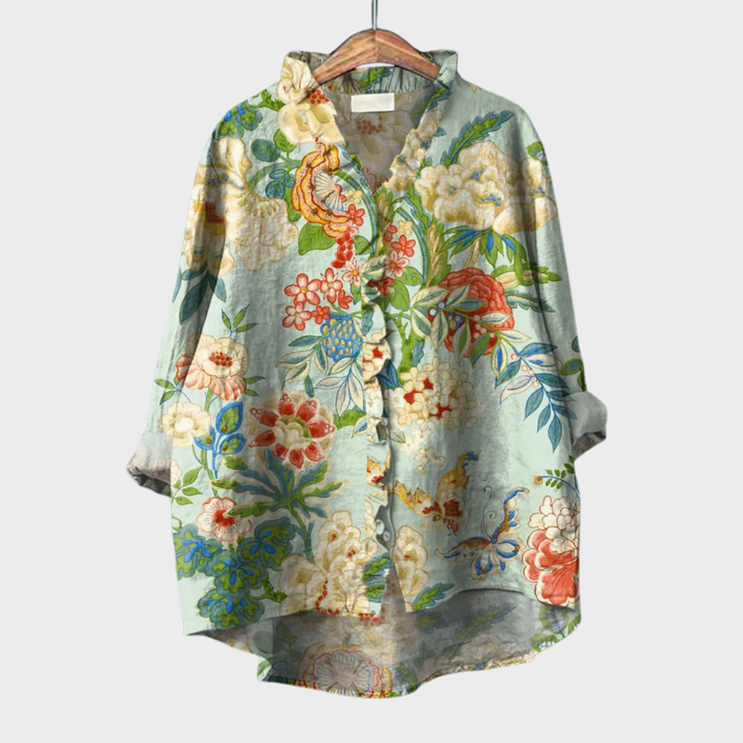 Gracia | Blusa de Lino Elegante de Verano