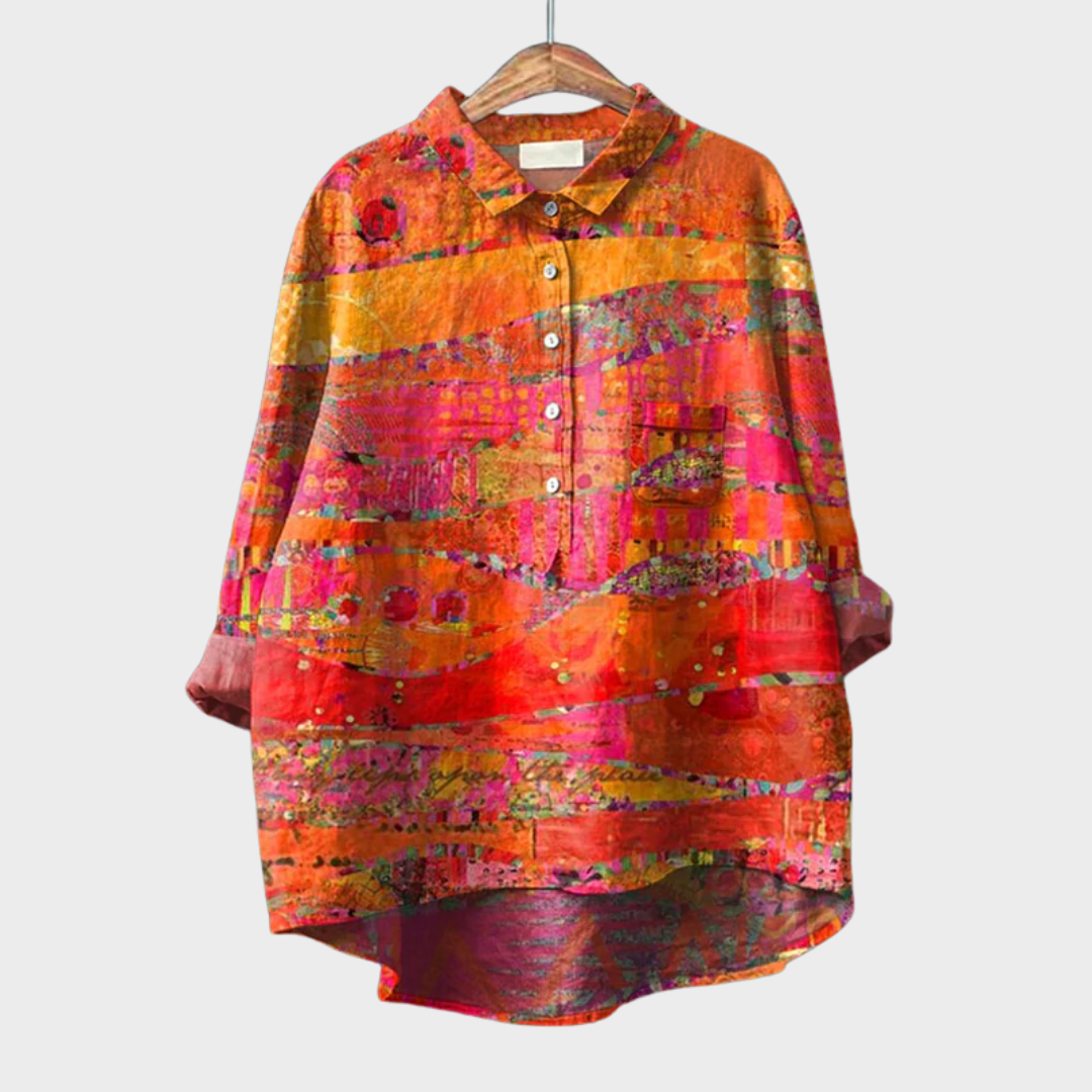 Catherine | Blusa Elegante de Verano en Lino