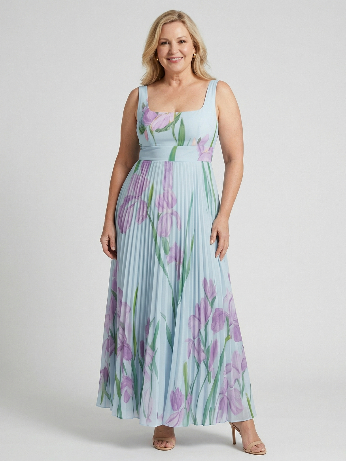 Vestido Maxi A-Line Floral Harper