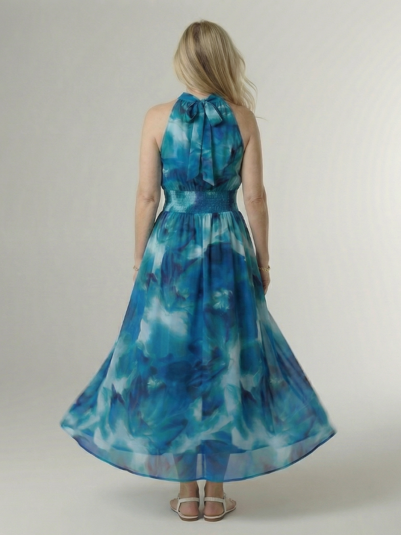 Sylin | Vestido Midi de Tirantes Pintado