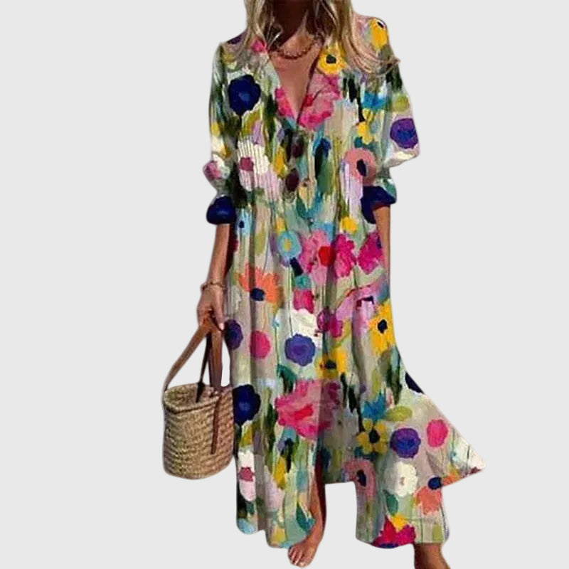 Zariah | Vestido Maxi Bohemio Elegante