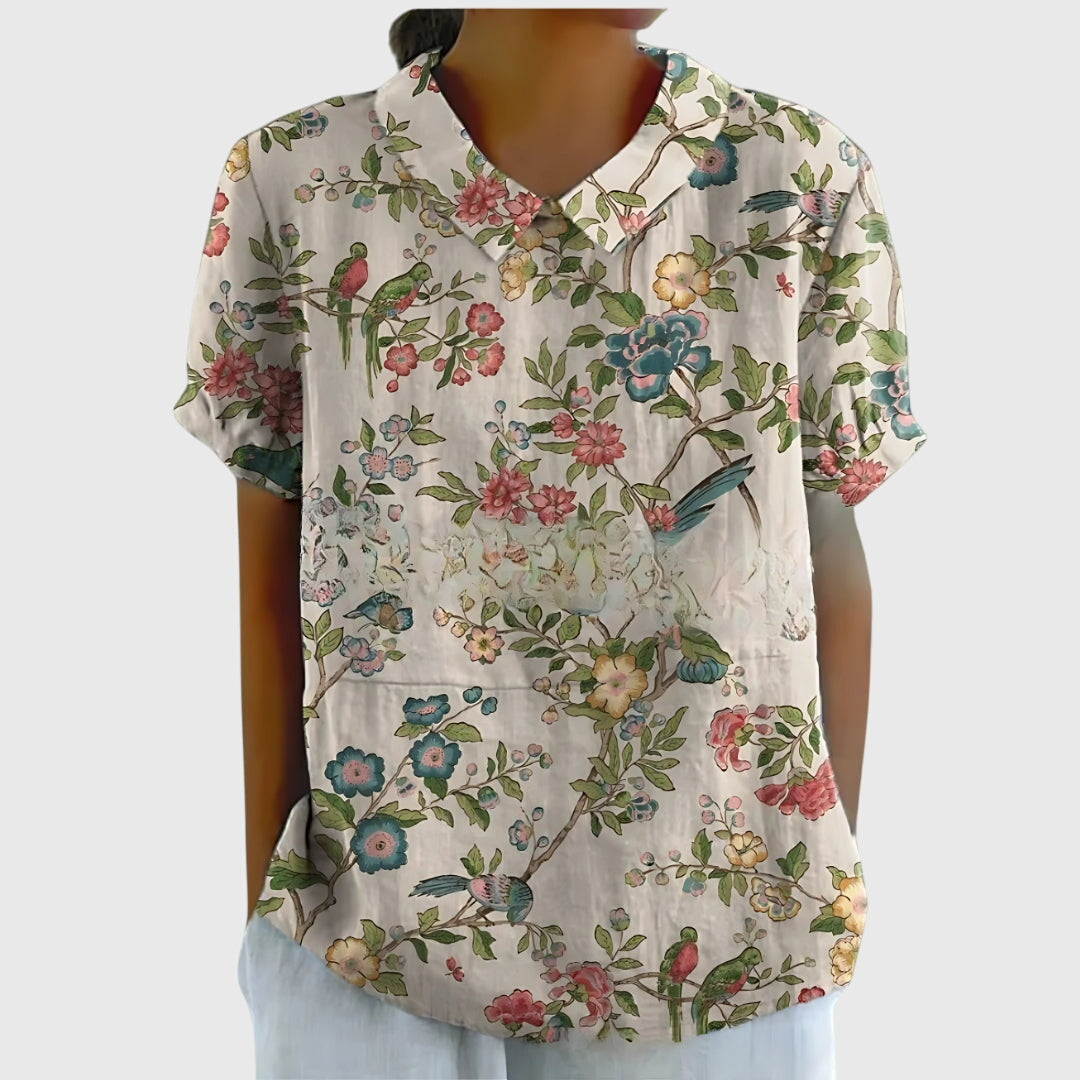 Jenna™ | Blusa con Estampado de Flores