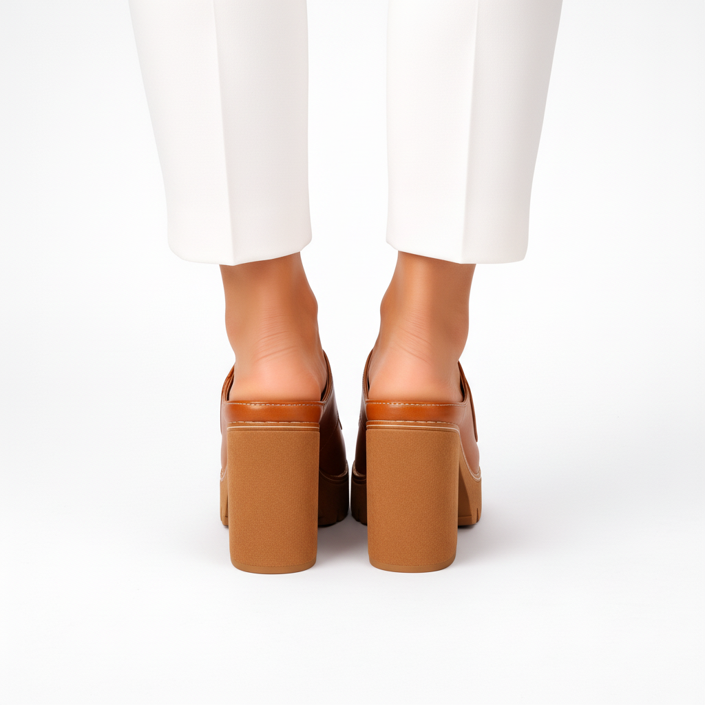 Mizella | Sandalias de Plataforma Elegantes con Tacón Ancho