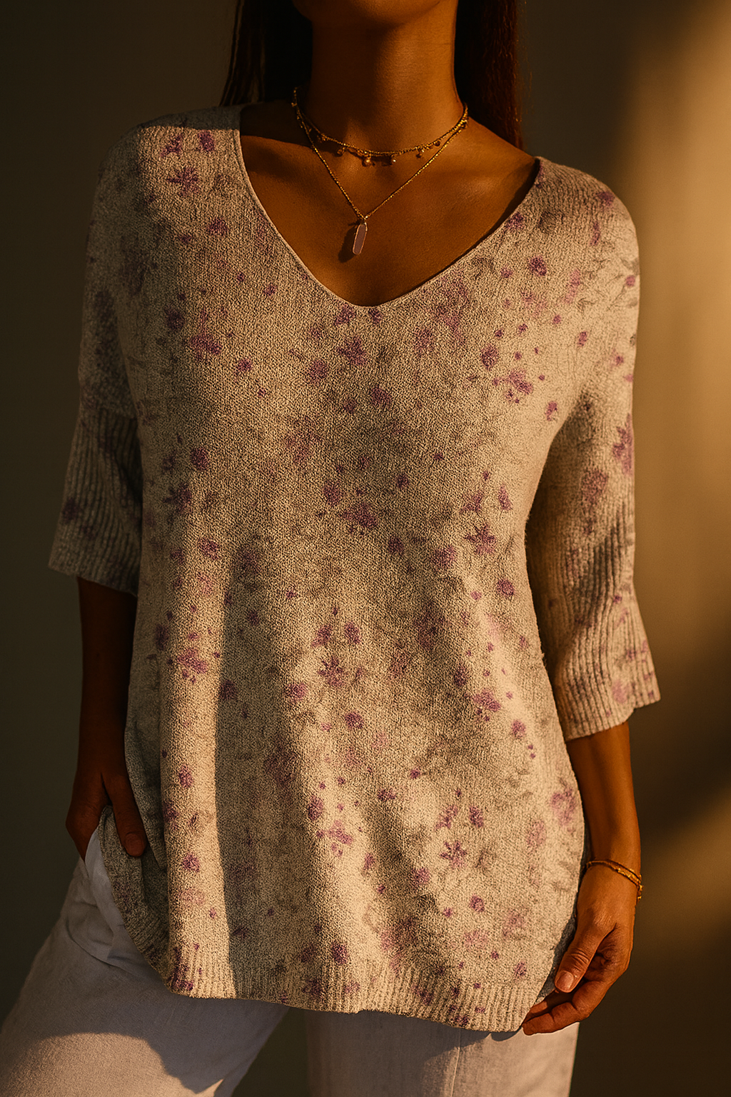 Danielle | Top con Patrón de Flores