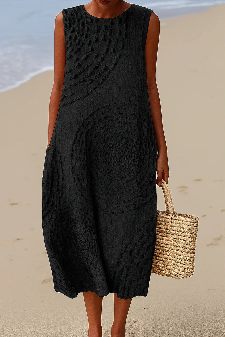 ELARA™ | VESTIDO CASUAL CON ESTAMPADO MOULINÉ