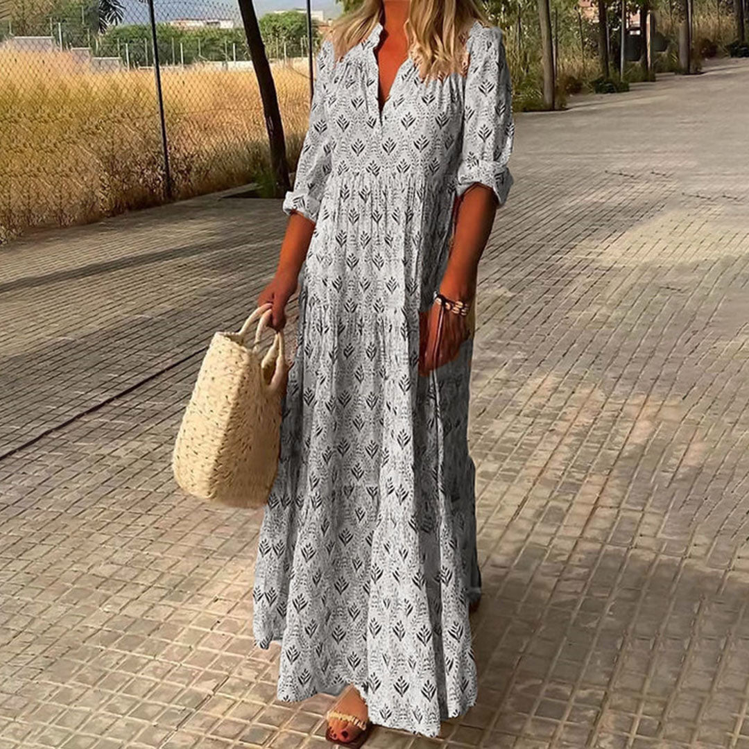 Nora - Vestido Maxi Boho Elegante