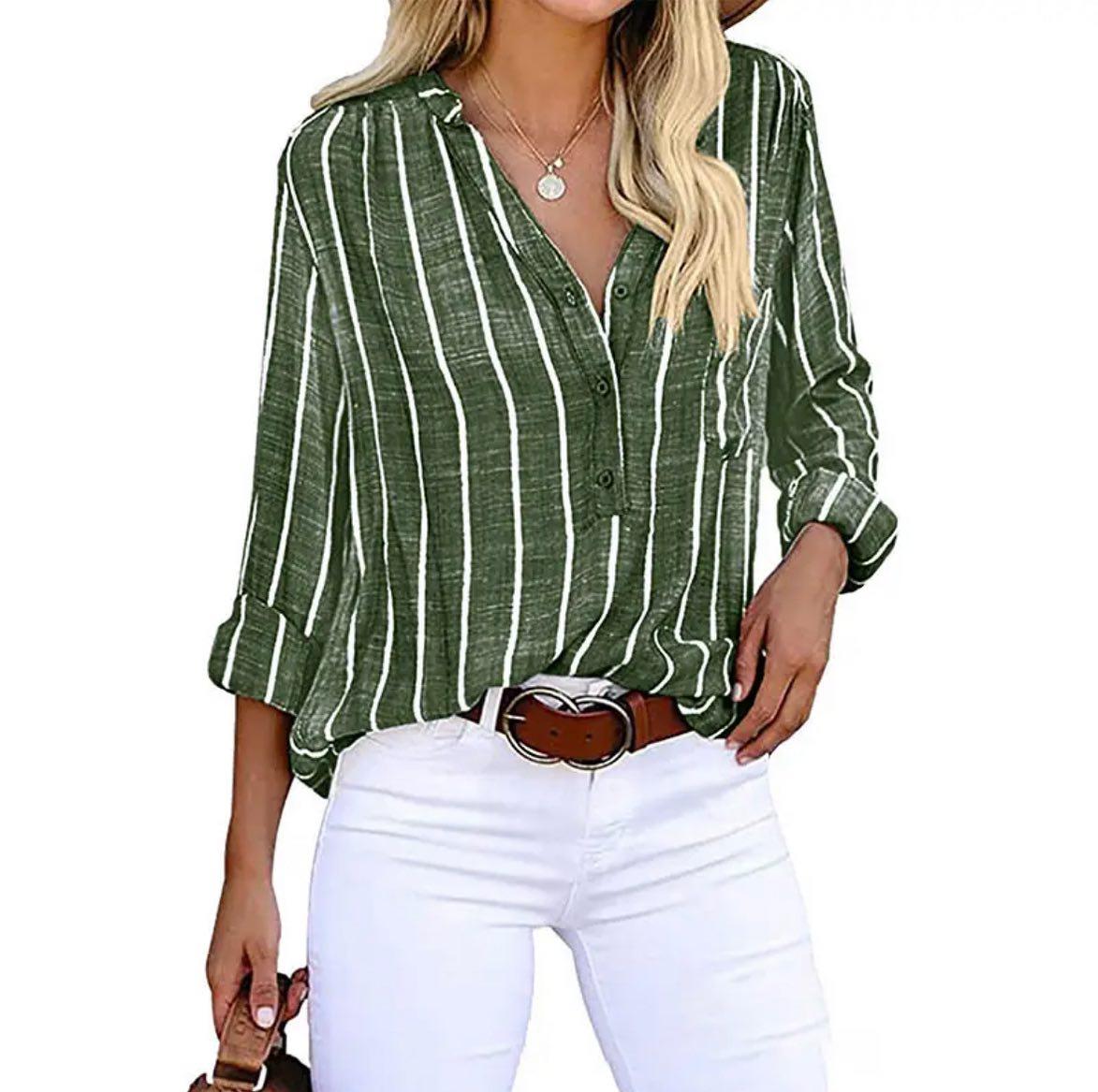AGATHE I BLUSA ELEGANTE A RAYAS