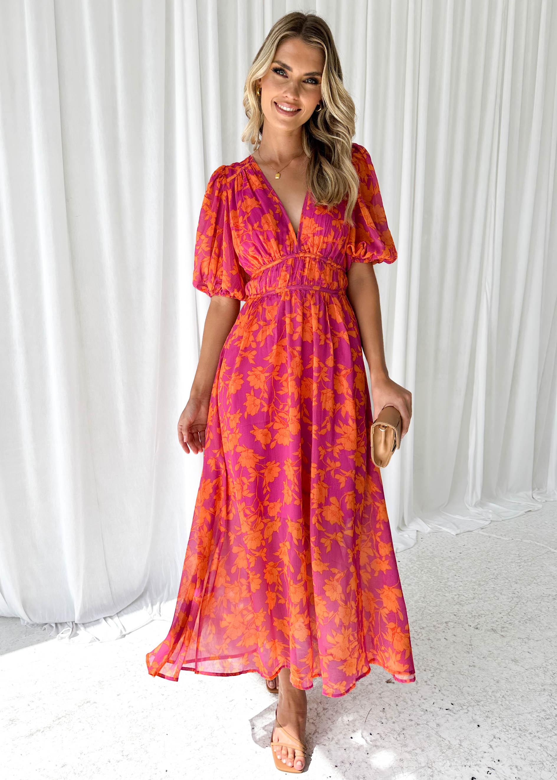 Luna™ | Vestido Midi Floral Moderno