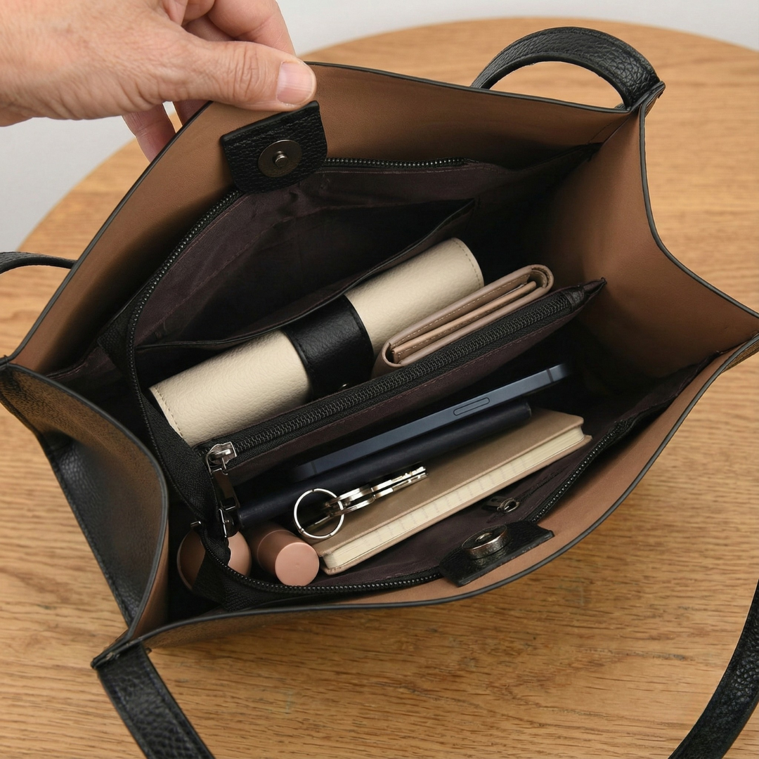 Elena™ | Elegante bolso de hombro de cuero