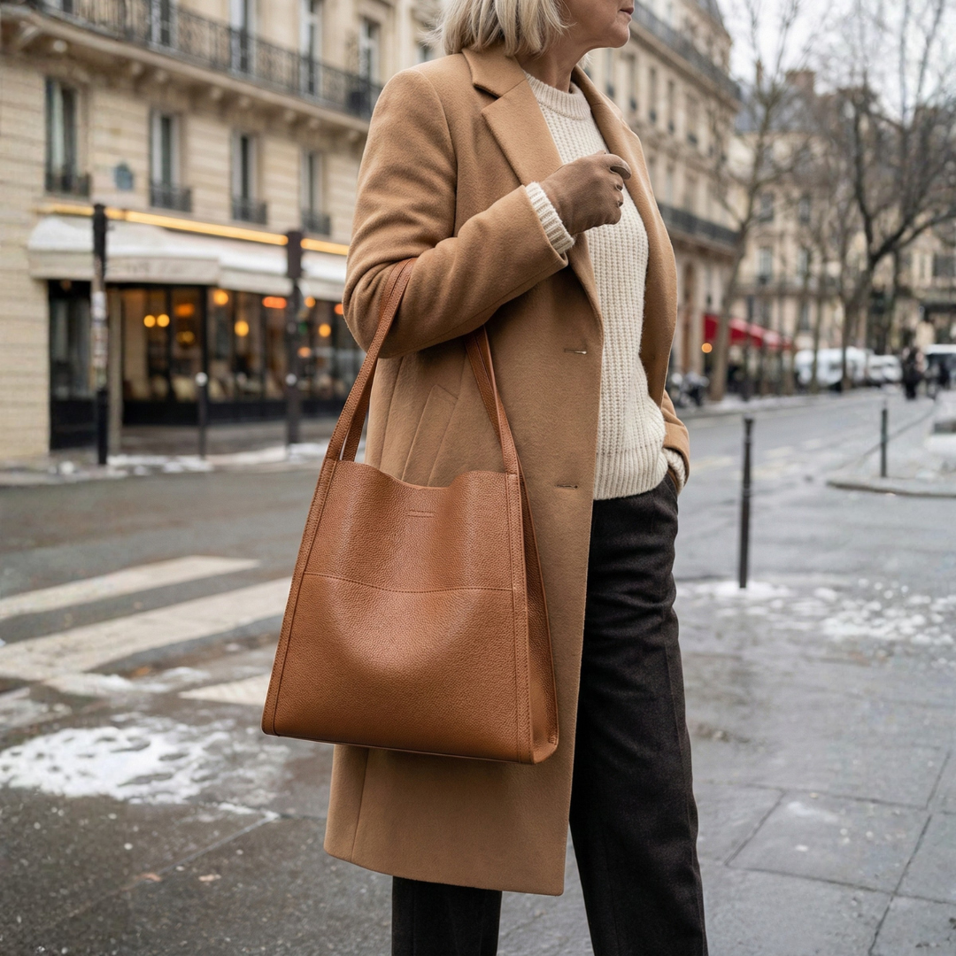 Elena™ | Elegante bolso de hombro de cuero