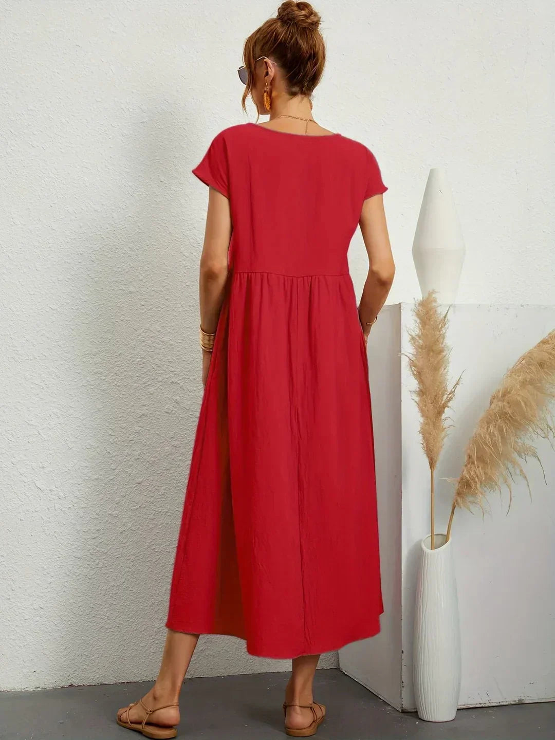 Maria™ | Vestido elegante con cuello redondo