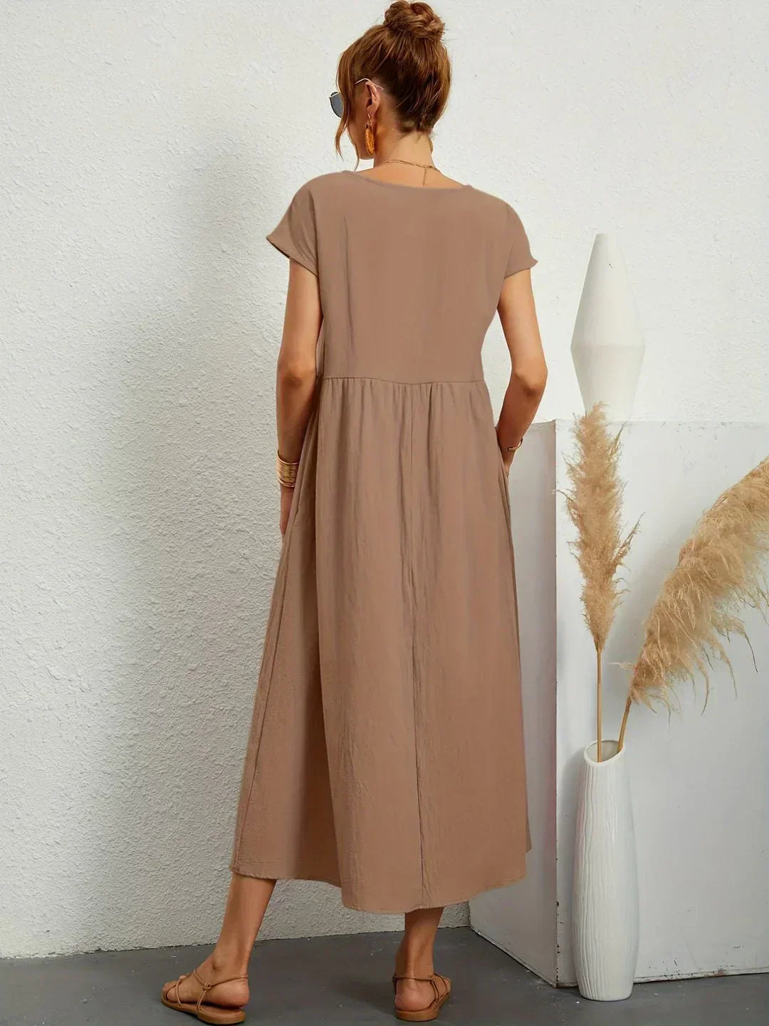 Maria™ | Vestido elegante con cuello redondo