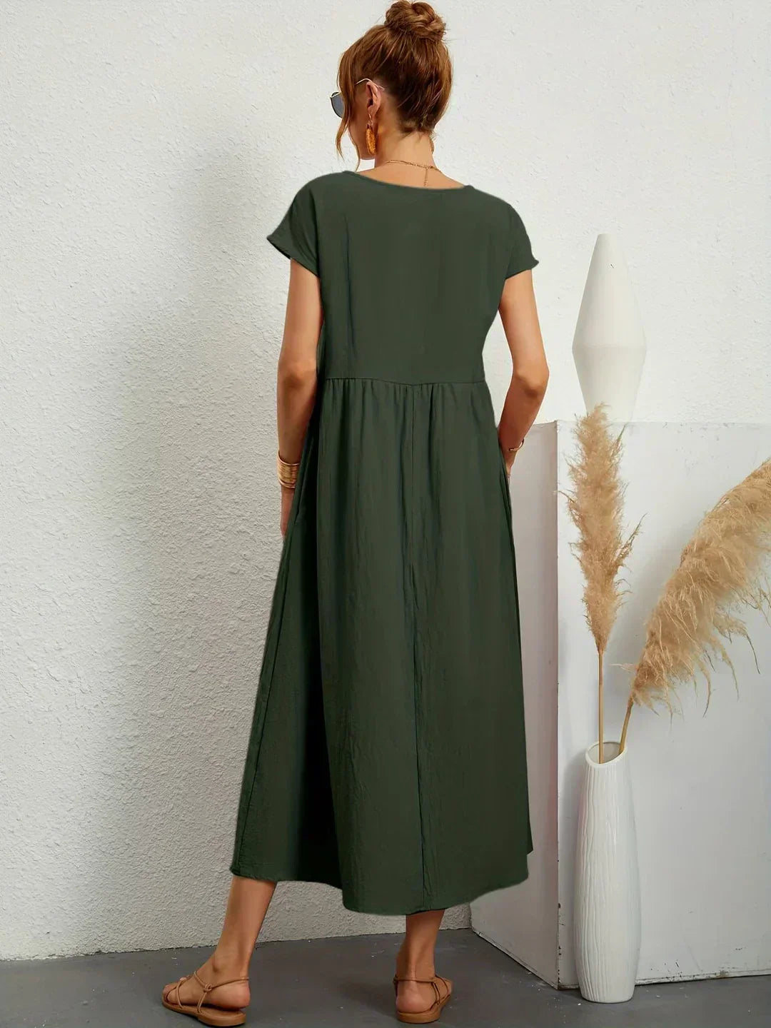 Maria™ | Vestido elegante con cuello redondo