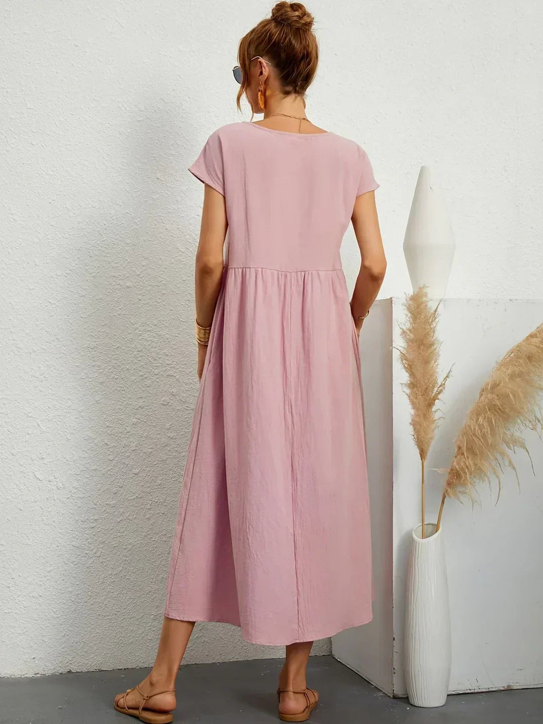Maria™ | Vestido elegante con cuello redondo