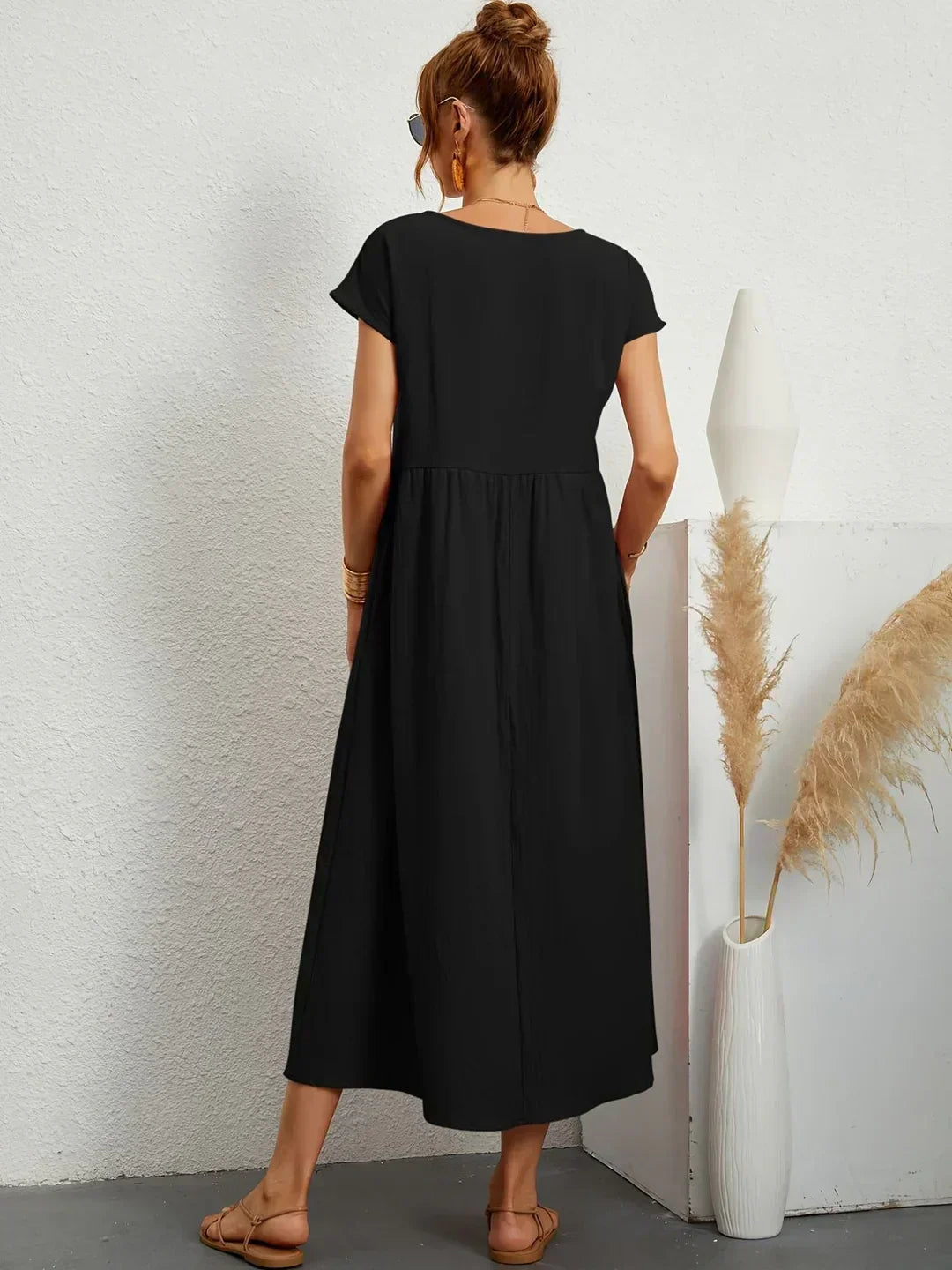 Maria™ | Vestido elegante con cuello redondo
