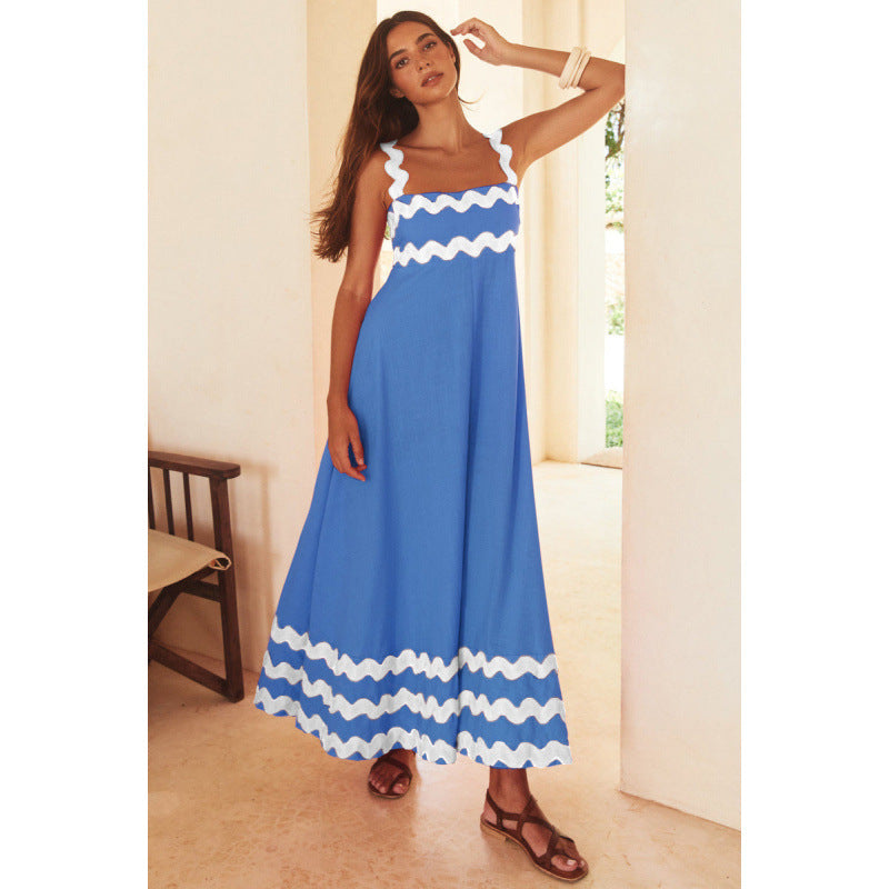 Ashly™ - Vestido Maxi de Cuello Slash Boho