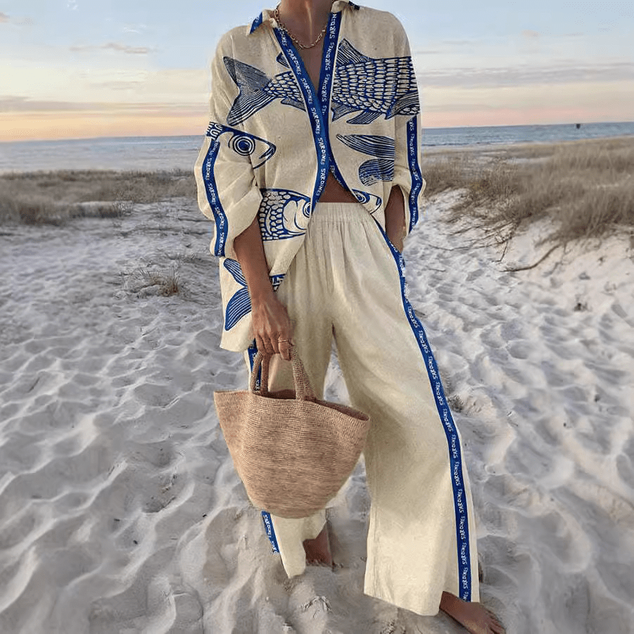 Roos™ | Conjunto Elegante de Lino y Algodón