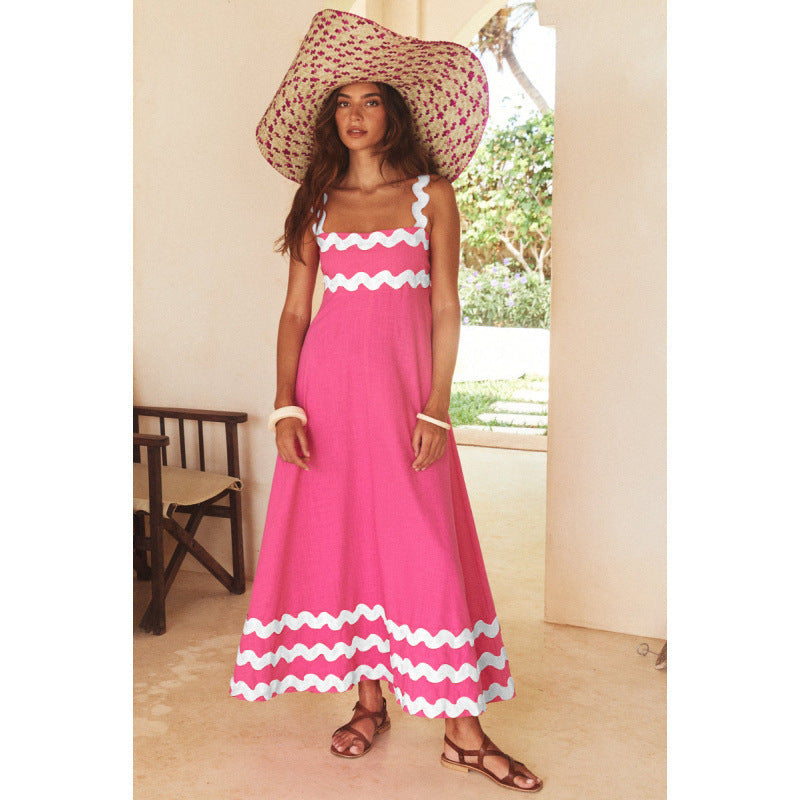 Ashly™ - Vestido Maxi de Cuello Slash Boho