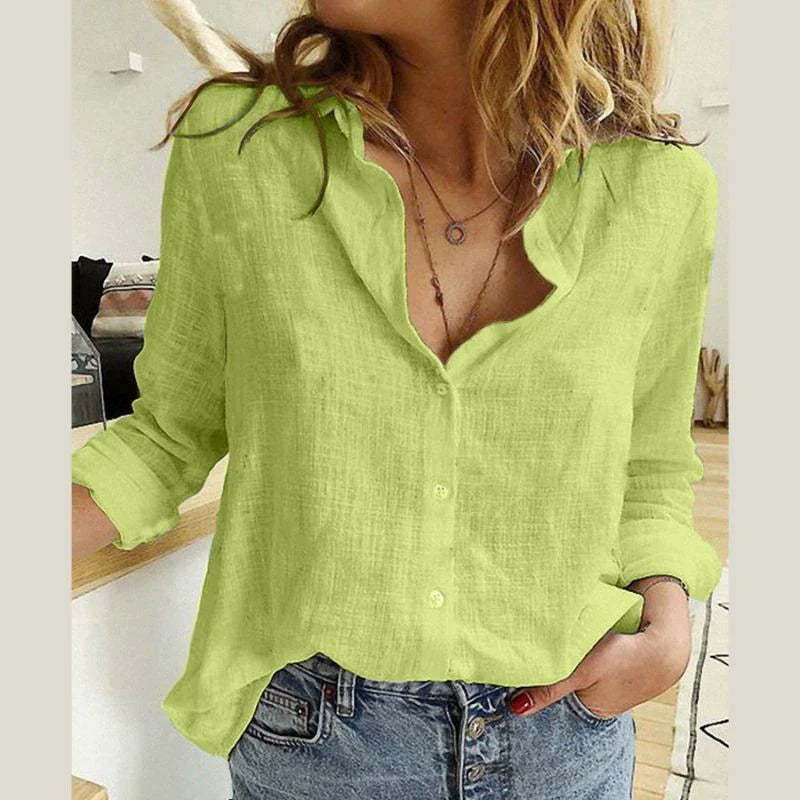 Aurélie™ — Blusa de algodón elegante con estilo natural