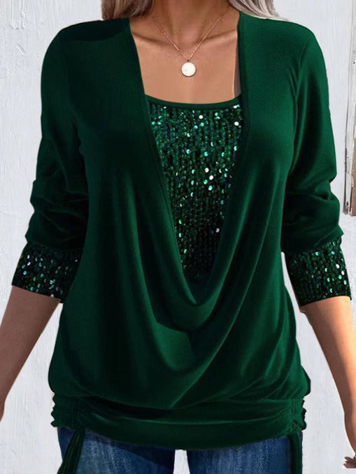 Valentine™ — Blusa larga elegante efecto superpuesto