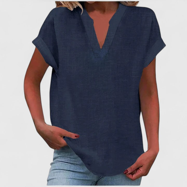 Xavinah | Blusa cómoda con escote en V