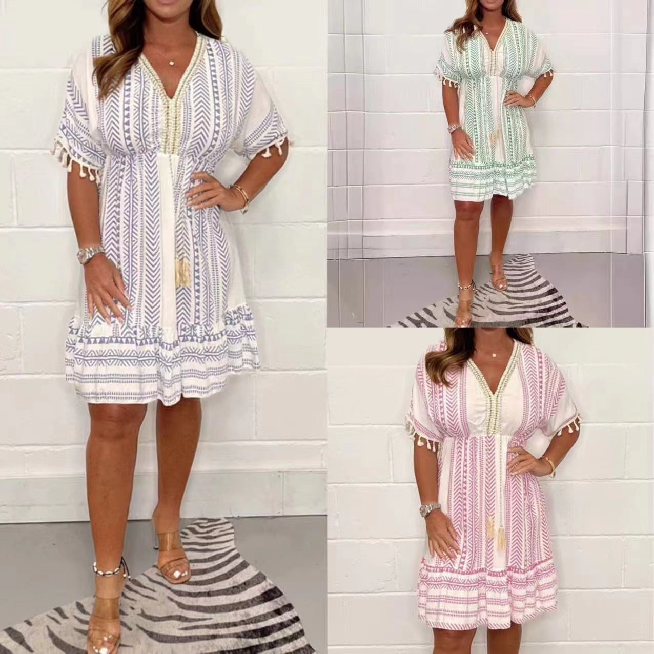 Olivia | Vestido Bohemio de Cuello en V