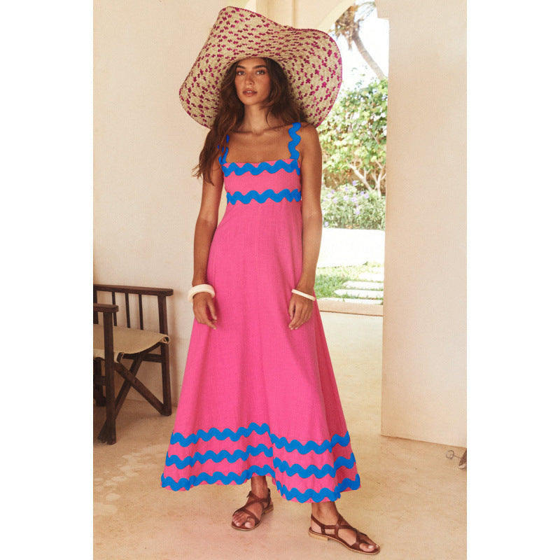 Ashly™ - Vestido Maxi de Cuello Slash Boho