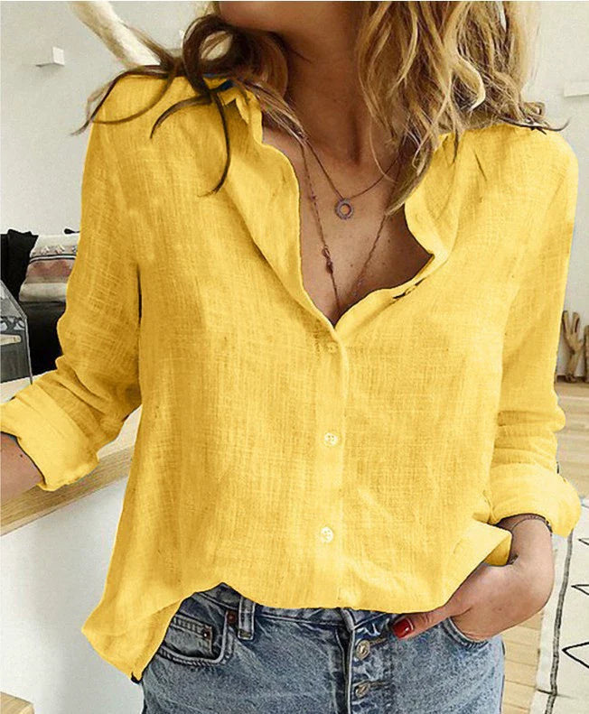 Aurélie™ — Blusa de algodón elegante con estilo natural