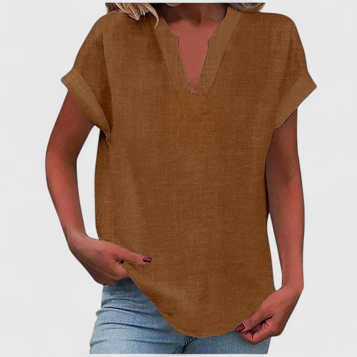 Xavinah | Blusa cómoda con escote en V