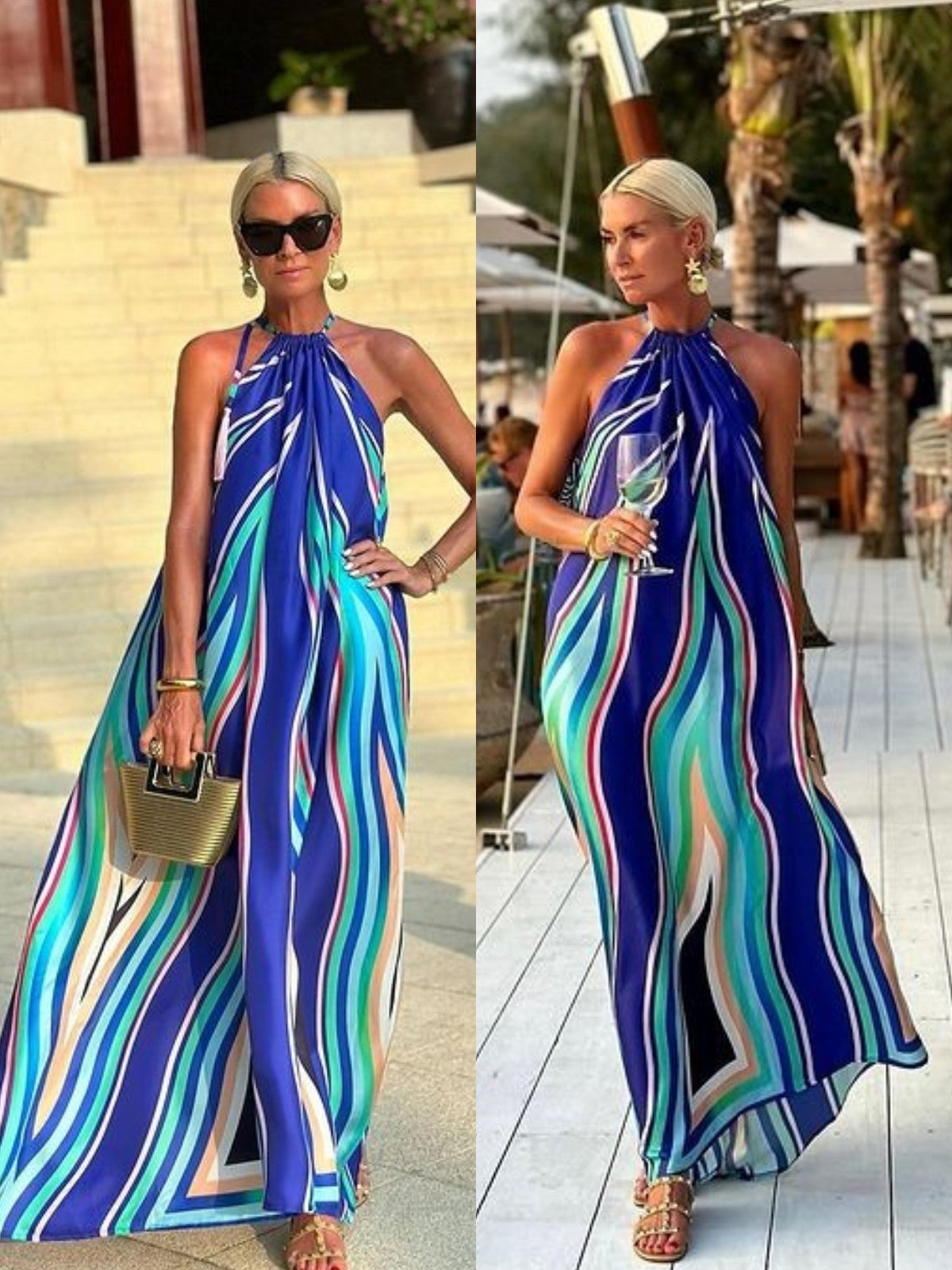 Vestido Largo Halter Carrie™