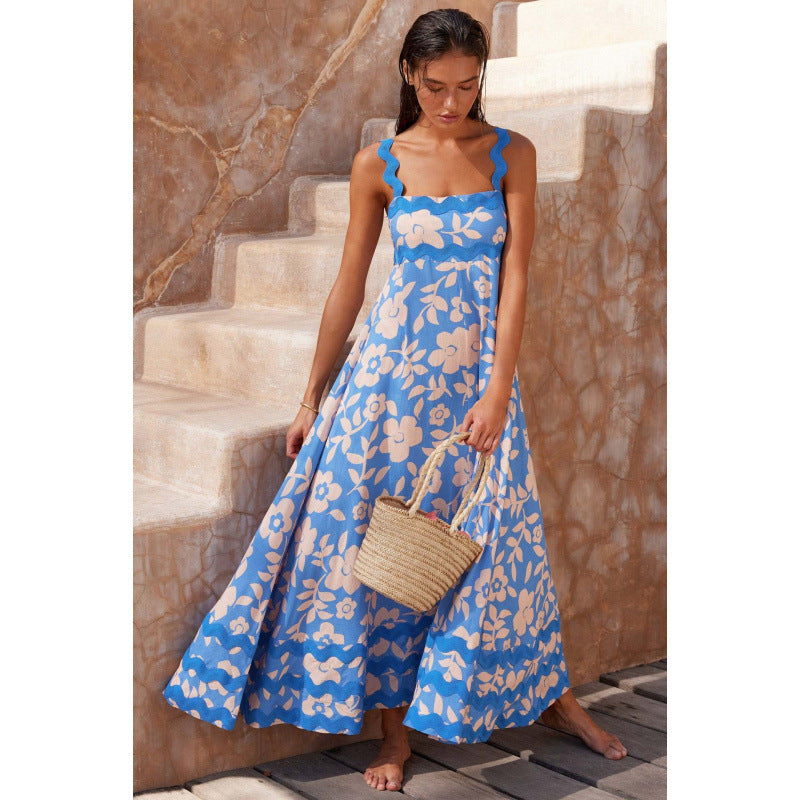 Ashly™ - Vestido Maxi de Cuello Slash Boho