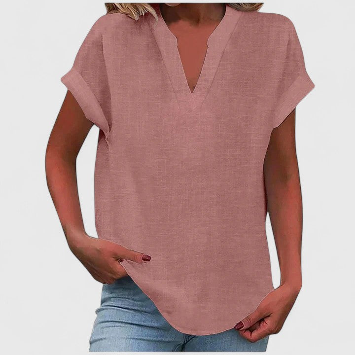 Xavinah | Blusa cómoda con escote en V