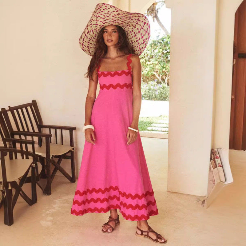 Ashly™ - Vestido Maxi de Cuello Slash Boho